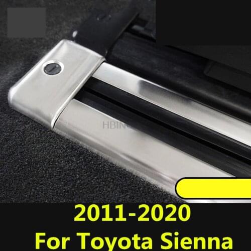 For Toyota Sienna 2011-2020 Seats rail sliding track decorative anti-slip strip sticker cover trim Protection car Accessories