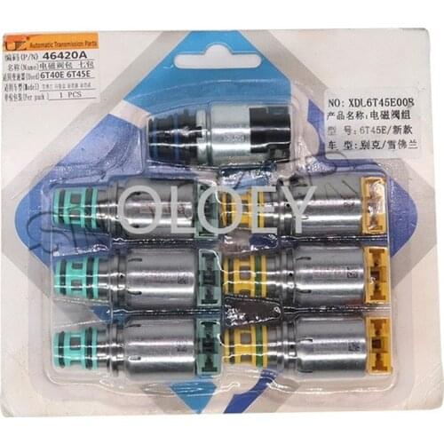 7 PCS Transmission solenoid valve 6T30E 6T40 6T45E gearbox solenoid valve for Buick for Chevrolet