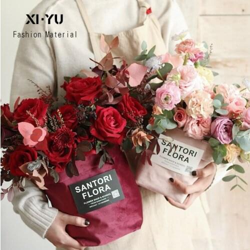 Flannel Bag Waterproof Bouquet Bucket Flower Bag Flower Arrangement Bag Rose Box Packaging Material Wedding & Engagement