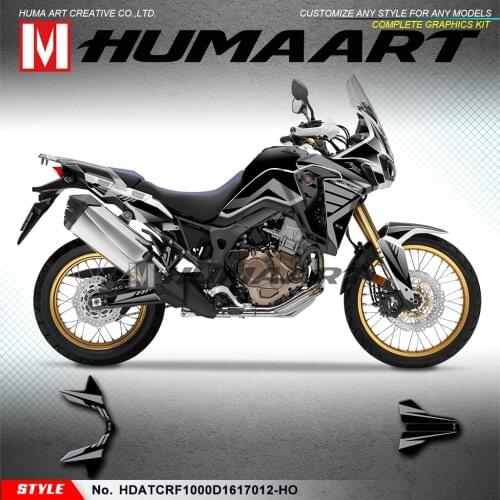 HUMAART Vinyl Wraps Custom Stickers Graphics for Africa Twin CRF1000D CRF1000L 2016 2017, Style No. HDATCRF1000D1617012-HO
