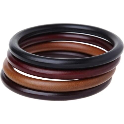 Round Wooden Handle for Handmade Handbag DIY Tote Purse Frame Making Bag Hanger