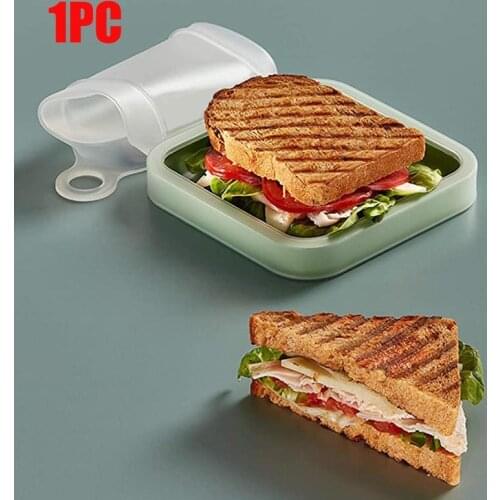 Bento Box Eco-Friendly Lunch Box Food Container Material Microwavable Dinnerware Sandwich Reusable Silicone Food Lunch Box New