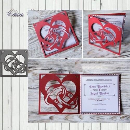 Metal Cutting Dies Heart to Heart Stencils for DIY Scrapbooking Stamp/photo album Decorative Embossing DIY Paper