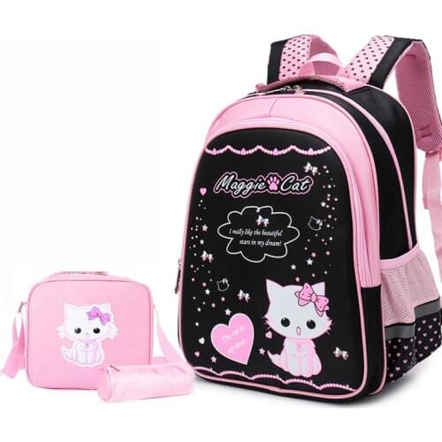 Cute cartoon Protect spine school bag child girl light backpack 1-3-5-6 grade Primary student 4 6 12 year old girl gift