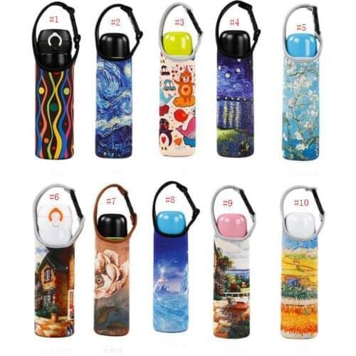New Beer Bottles Insulated Bag Cover Neoprene Pouch Straps Bicycle Bottle Holder for Beer Bottle Cooler