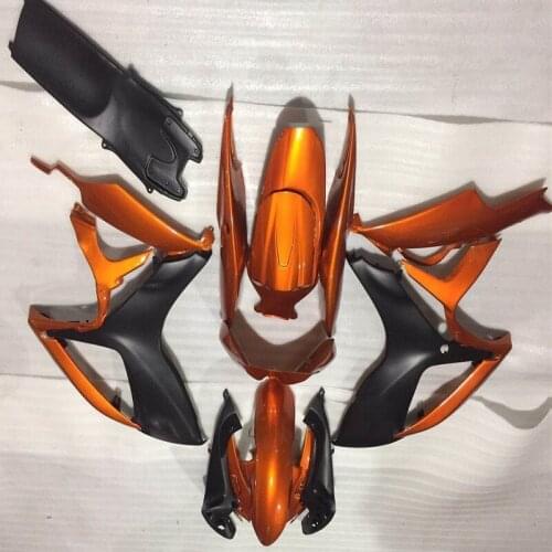 New ABS Fairings Kit Fit For SUZUKI GSX-R600 GSX-R750 K6 2006 2007 GSX-R600 GSX-R750 k6 06 07 orange black gold Fairings