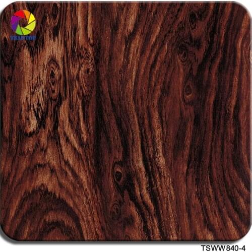 TSAUTOP Size 0.5m x 20m wood grain aqua print water transfer printing film for furnitures WDF840-4