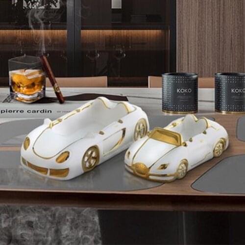 European-style Ceramic Model Ashtray Modern Minimalist Luxury Living Room Decoration Multifunctional Ceramic Crafts Gift