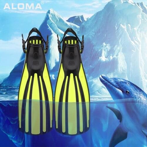 36-47 Plus Size Diving Long Fins Shoes Swimming Snorkeling Foot Flipper Professional Diving Flippers Adjustable Swimming Fins
