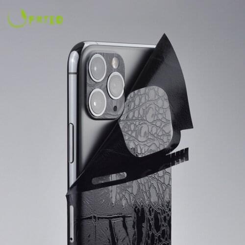 Luxury Phone Skin Sticker For iPhone SE 2020 11 Pro Max 7 8Plus X XR 6 Alligator Texture PVC Sticker Back Screen Decorative Skin