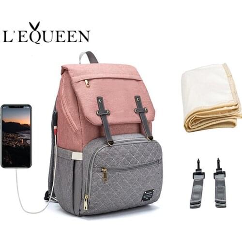Baby Diaper Bag Backpack Multifunction Travel Stroller Bags Maternity Mummy Nappy Changing Bags Large Capacity Waterproof