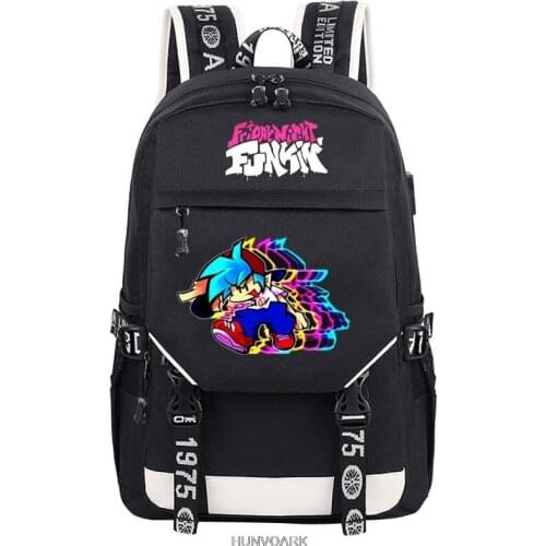 Friday Night Funkin Laptop Backpack Women Men School Bag Rucksack Teenagers Backbag Travel Daypacks Leisure SchoolBackpack