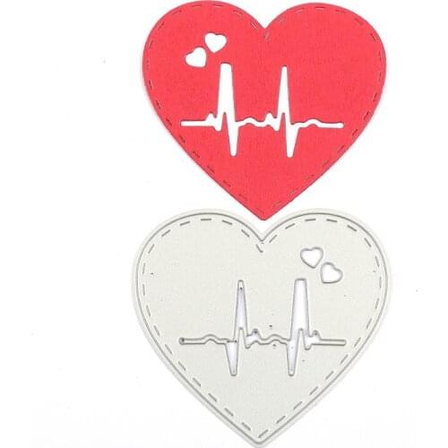 Unique Heart Metal Cutting Dies Stencil for DIY Scrapbooking Photo Album Embossing Paper Cards Decorative Crafts New 2018 Die