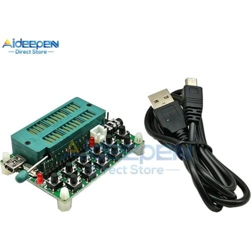 WT588D USB Audio Voice Programmer Downloader Testing Board Tester VoiceChip WT588D-16P 28P CA