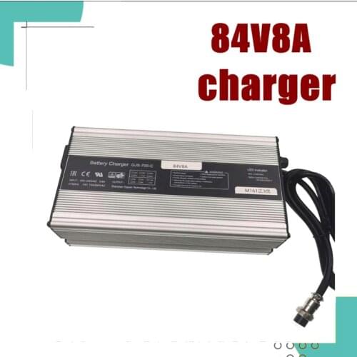 84V 8A lithium battery intelligent charger for 72V 20S electric bicycle electric motorcycle battery charger Li-Ion 672 watts hig