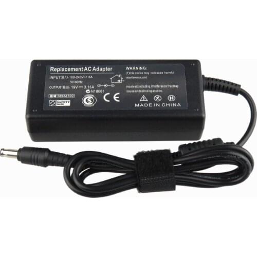 19V 3.16A 60W AC Power Adapter Charger For Samsung R540 R530 R580 R440 R480 QX410 Q430 P560 NP-NF310 R580I R580E R540E R540