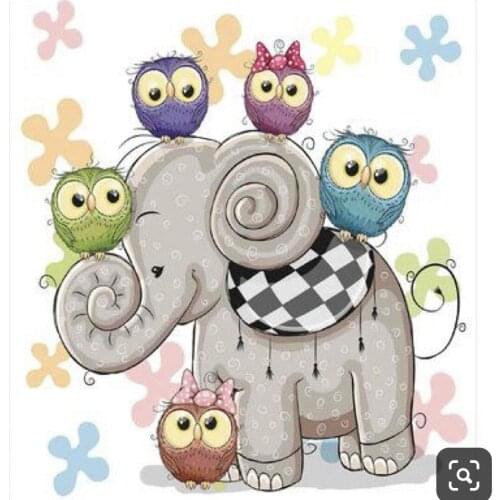 10x10 Elephant bird New Transparent Clear Rubber Stamp Sheet Cling Scrapbooking Photo Album PaperCard DIY Craft