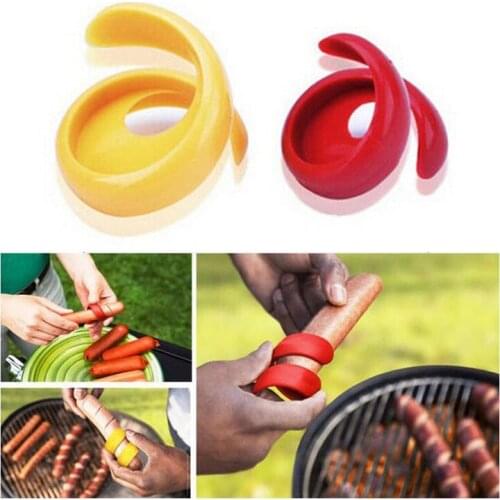 2 PCs Manual Fancy Sausage Cutter Spiral Barbecue Hot Dogs Cutter Slicer kitchen Auxiliary Gadget Cutting Fruit Vegetable Tools