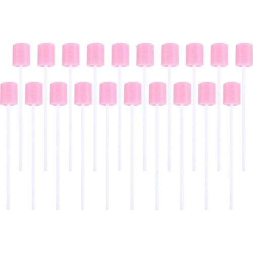 200PCS Disposable Oral Care Sponge Swab Tooth Cleaning Mouth Swabs )