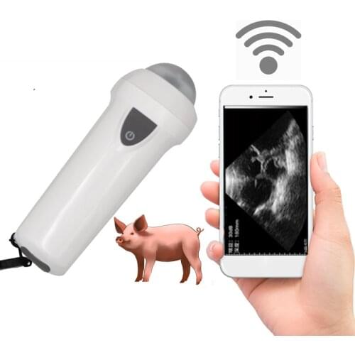 Wireless Mechanical Veterinary Ultrasound Scanner Portable Pregnancy Test Handheld Ultrasound Machine Pig Sheep animal