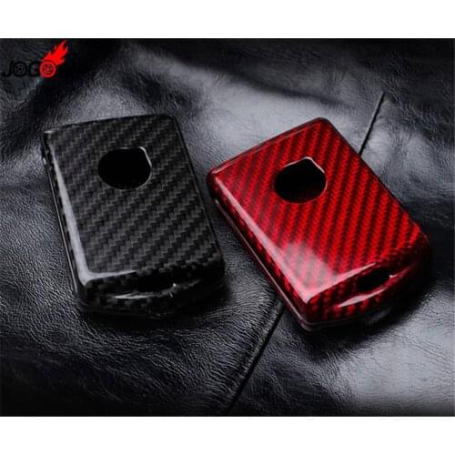 Carbon Fiber Remote Key Case Key Fob Cover Shell Trim For Volvo XC40 XC60 XC90 S90 2018 2019