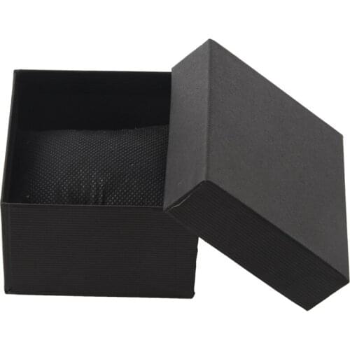 Gift Boxes Case For Bangle Ring Earrings Watch Box Black