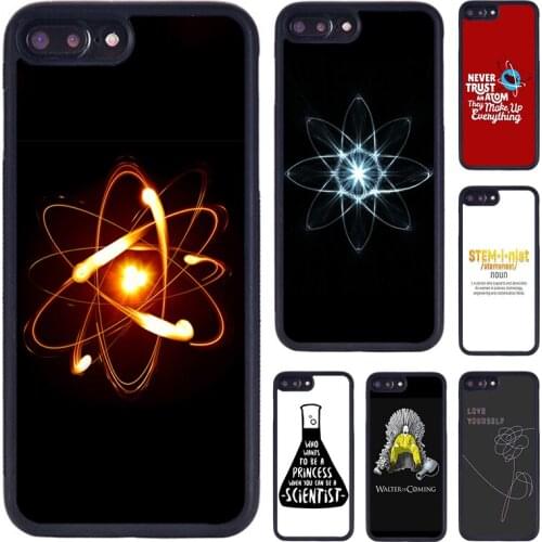 Krajews Atom Chemistry Pattern phone Case For iPhone 5 6S 7 8 Plus 11 12 Pro X XR XS Max Samsung Galaxy S6 S7 S8 S9 S10 plus