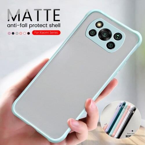Colorful Matte Silicone Case For Xiaomi Phonephone Poco X3 pro NFC POKO Poco X 3 3X pro Camera Shockproof Protection Cover Coque