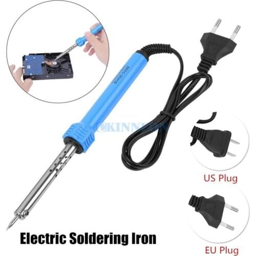 DHL 50PCS EU/US Plug External Heated Electric Soldering Iron Gun Hand Solder Tool Kit