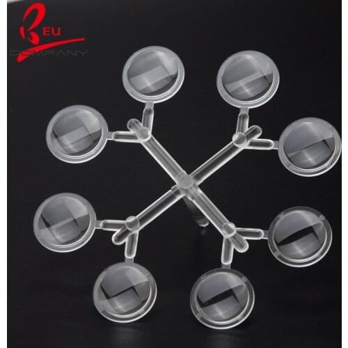 Double convex lens diameter 10.0mm with focal length 12mm PMMA LED lens