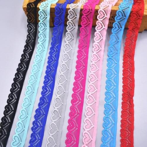 Stretch Elastic Lace Ribbon Elastic Lace Trim African Lace Fabric for Sewing Accessories Underwear Handicraft Needlework Clothes