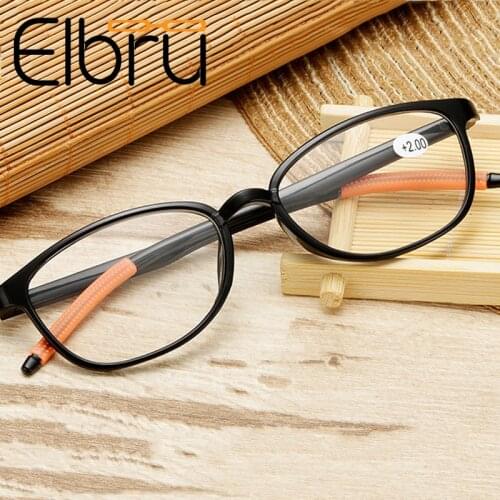 Elbru Women Resin Reading Glasses Portable Ultralight Eyewear Comfortable Presbyopic Glasses +1.0 +1.5 +2.0 +2.5 +3.0 +3.5 +4.0