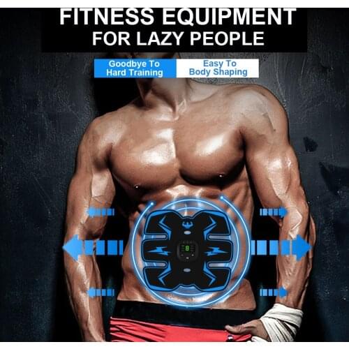 EMS Abdominal Belt Electrostimulation ABS Muscle Stimulator Hip Muscular Trainer Toner Home Gym Fitness Equipment Women Men