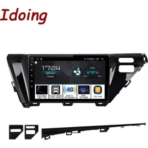 Idoing 10.2"Android Car Radio Video Multimedia GPS Player For Toyota Camry 8 XV 70 2017-2020 Navigation GPS Head Unit No 2 din