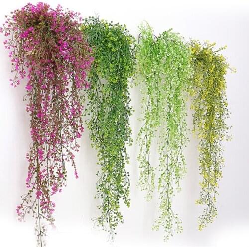 83CM Artificial Fake Silk Flower Vine Hanging Garland Plant Artificial Green Plants For Home Garden Wall Wedding Party Decor