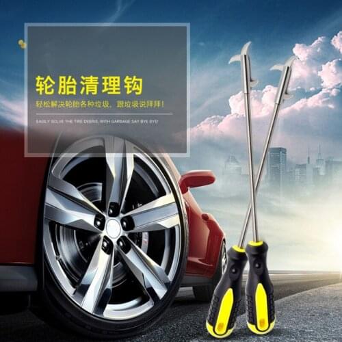 Truck tire cleaning hook stone cleaning hook tools tire care crevice stone cleaner R-0023
