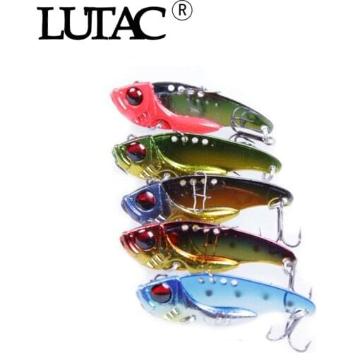 LUTAC Fishing Metal Vib Lures 5PCS 7G /10G Hard Lure vivid Vibrations Spoon Isca Hard Bait Bass Mixed bait VIBE Wobbler