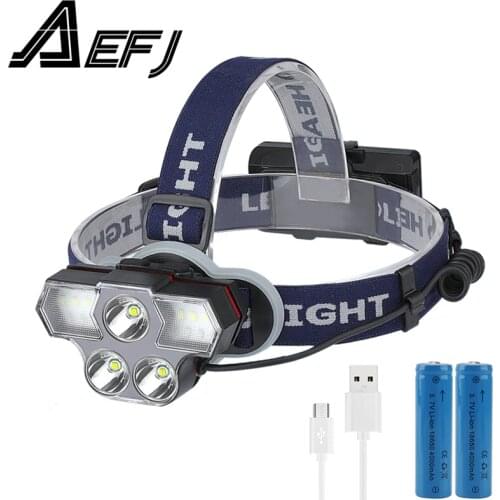 High power Super bright LED Headlamp T6 LED Waterproof Outdoor Lantern Headlight Flashlight Torch Lightweight Fishing Camping