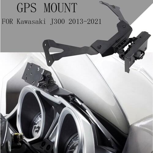 Motorcycle Accessories FOR Kawasaki J 300 2013-2021 J300 Smart Phone Navigation GPS Plate Bracket Adapt Holder Kit