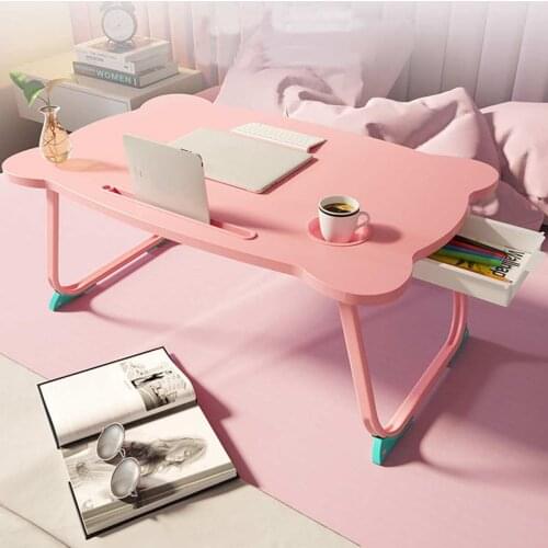 New Portable Folding Laptop Stand Holder Study Table Desk Wooden Computer Desk for Bed Sofa Tea Serving Table