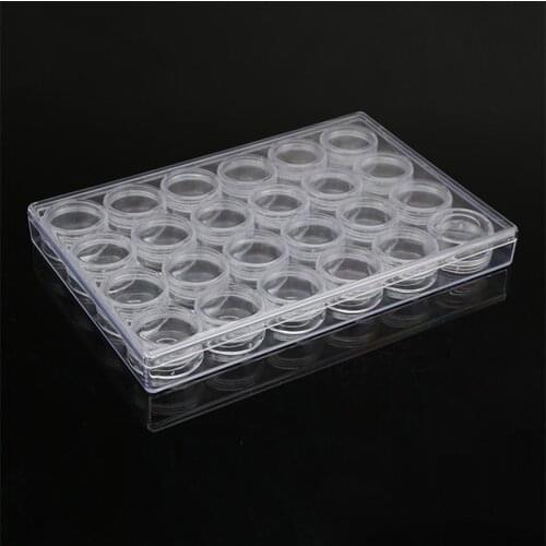 Cosmetic Nail material Bottle storage Box Plastic Sub-Bottle Seal With Lid Empty