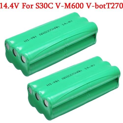 14.4V 3000mAh Environmentally Vacuum Cleaner Robot Universal Rechargeable Battery Pack For V-M600/M606 V-bot T270/271