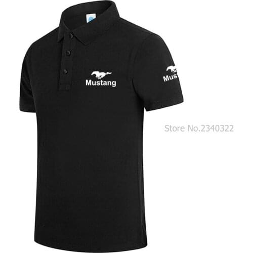 New Summer Casual Men women Short Sleeve Mustang Polo shirt solid colour Tops Brand Polo shirts