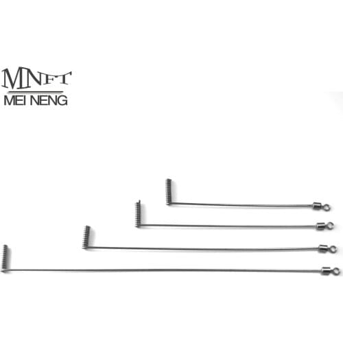 MNFT 4PCS* Stainless Steel L Shape Fishing Balance Connector With Fishing Swivel Pin Fish Tool Silver Color 10,12,15,20cm length
