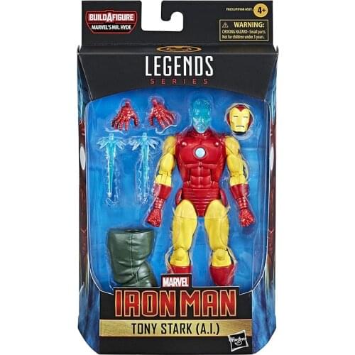 Marvel Hasbro Legends Series 6-inch Collectible Tony Stark (A.I.) Action Figure Toy for children