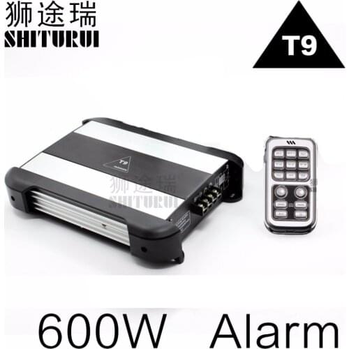 600W Police Sire car MIC Speaker System 18 Sound Loud for Car Warning Alarm Police Fire Siren Horn T9 ,horn car alarm amplifier