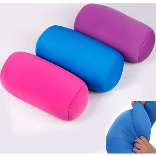 Super soft Head PillowCase Micro Mini Microbead Back Cushion Pillow Roll Pillow Head Convenient Travel Pillow Bed Decoration