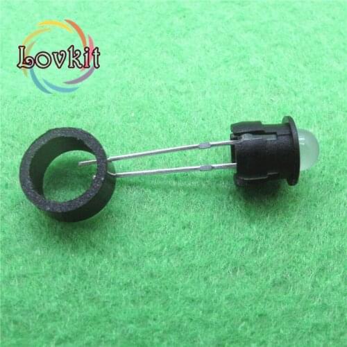 100pcs 5mm Plastic Black LED Holder Plastic ABS LED Bezel Holders for Car Boat Display Panel Rubber Base Solid Construction