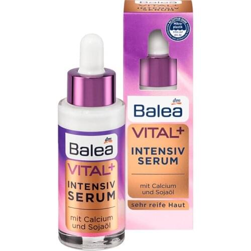 New Balea Vital+ Intensive Serum for Mature Skin 50+Years Argan Oil Anti Wrinkles Aging Repair Elasticity Firmness Tighten Skin