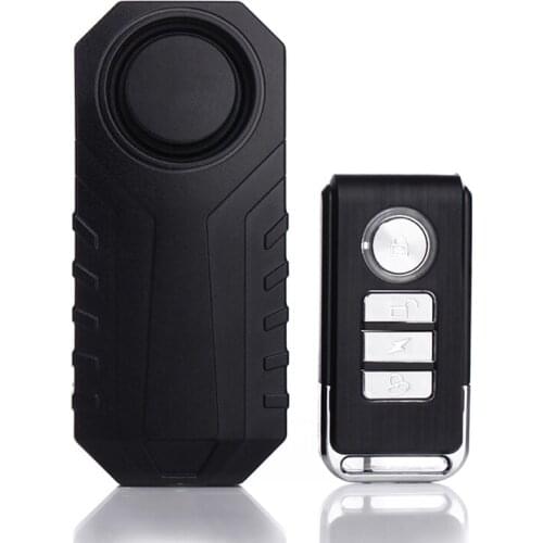 Bike Wireless Anti-theft Alarm Battery Powered Waterproof Bicycle Security Alarm Vibration Sensor M8617